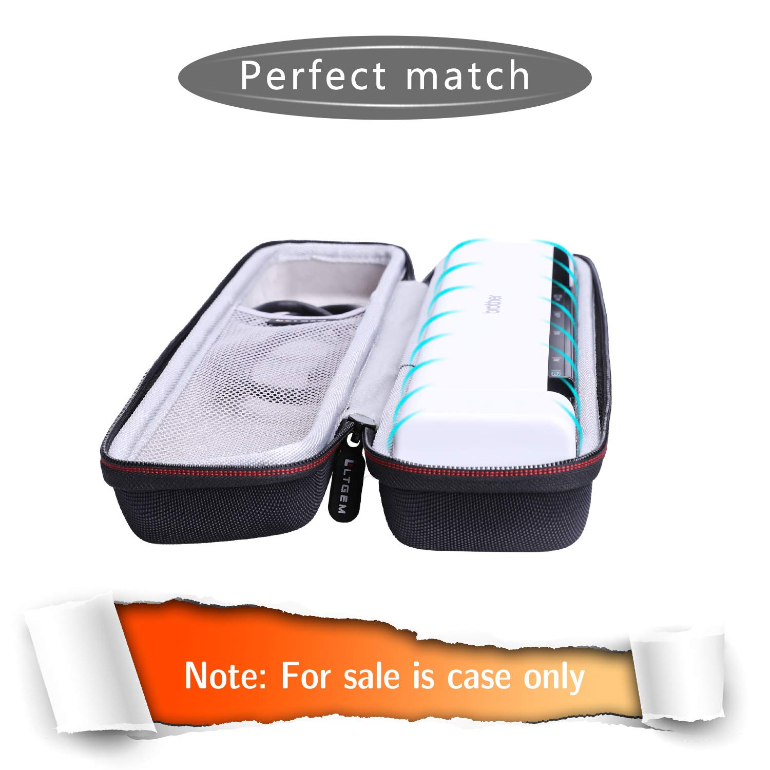 L LTGEM LTGEM Hard Case for Brother DS-640 DS-740D DS-720D and Itari and HP Small USB and Canon imageFORMULA P-208II Document Scanner - Protective Carrying - View 7 of 7