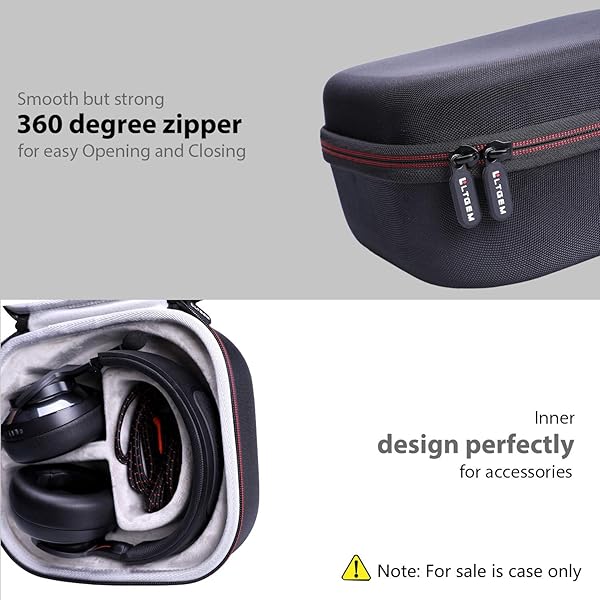 L LTGEM LTGEM Hard Case for JBL Quantum Gaming Headphones: Protect Your JBL Quantum 1-800 Series - View 6 of 8