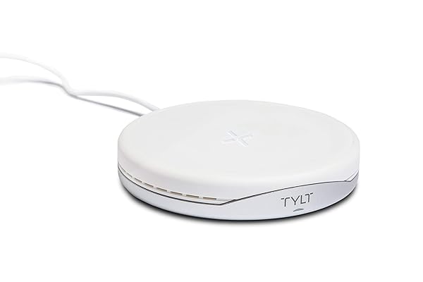 TYLT TYLT Crest Round Wireless Charger - Fast 10W QI Certified Pad for iPhones, Samsung & More | Universal Compatibility - View 2 of 9