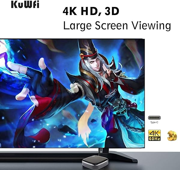 KuWFi KuWFi 4K Video Capture Card 1080P 60FPS HDMI to USB C for PS4 PC OBS Camera Streaming - View 7 of 9