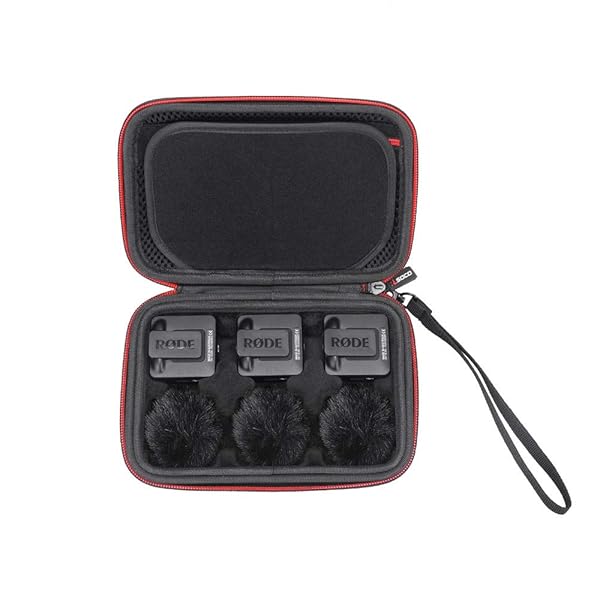 RLSOCO RLSOCO Case for RÃ˜DE Wireless Go II/Wireless ME/Wireless GO Wireless Microphone System - Fits for Rode Wireless Go 2 Microphone (Black)