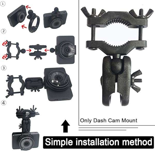 CALIDAKA CALIDAKA Universal Dash Cam Mount: Secure Car Interior Holder for Safe Driving - View 7 of 10