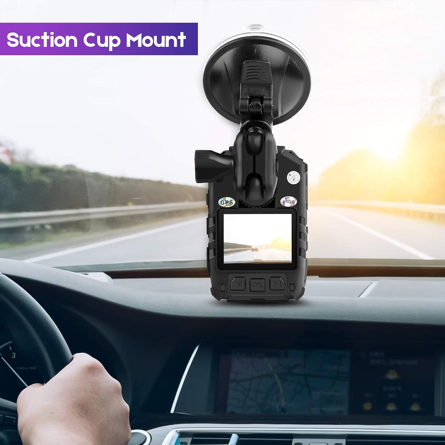 MM CAMMPRO CammPro Body Worn Camera Accessories Bundle Kit for I826 with Screw Clip Car Charger Suction Cup Mount and Shoulder Clip - View 2 of 5