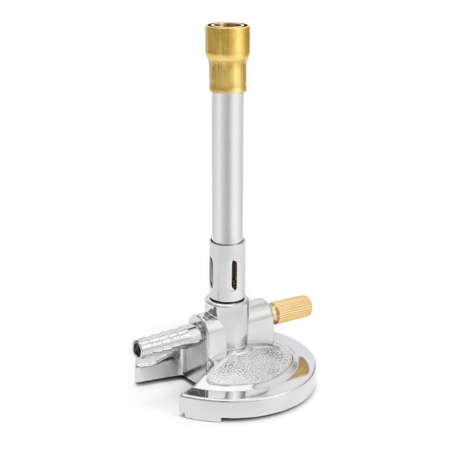 QWORK QWORK Lab Bunsen Burner with Flame Stabilizer and Gas Regulator, Threaded Needle Valve, for Lab Heating and Propane and Natural Gas, Heating Tool - View 2 of 6