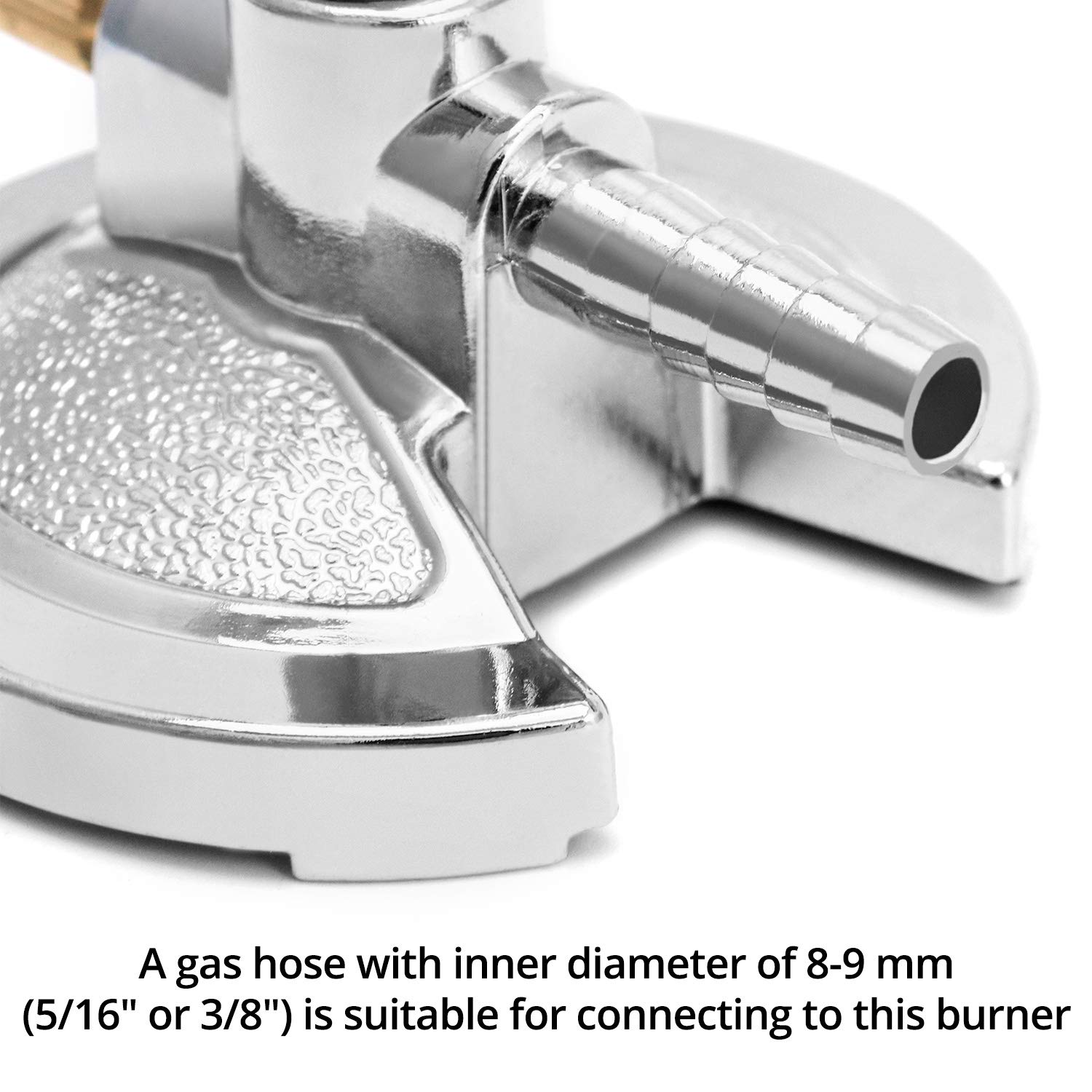 QWORK QWORK Lab Bunsen Burner with Flame Stabilizer and Gas Regulator, Threaded Needle Valve, for Lab Heating and Propane and Natural Gas, Heating Tool - View 3 of 6