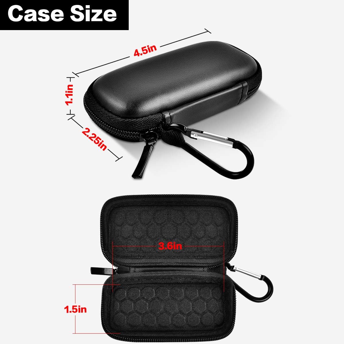 Comecase Case Compatible with KardiaMobile 6-Lead for 1-Lead for KardiaMobile 6L Max Personal EKG Monitor, Heart Rate Moitor Storage Holder (Bag Only) - View 5 of 8