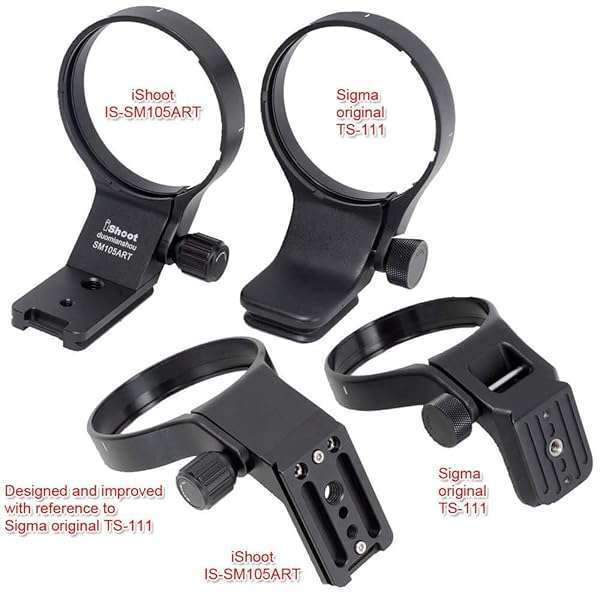 iShoot iShoot 82mm Metal Tripod Mount Ring for Sigma 105mm & 100-400mm Lenses - Arca-Swiss Quick Release Support - View 5 of 10