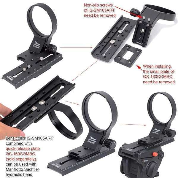 iShoot iShoot 82mm Metal Tripod Mount Ring for Sigma 105mm & 100-400mm Lenses - Arca-Swiss Quick Release Support - View 10 of 10