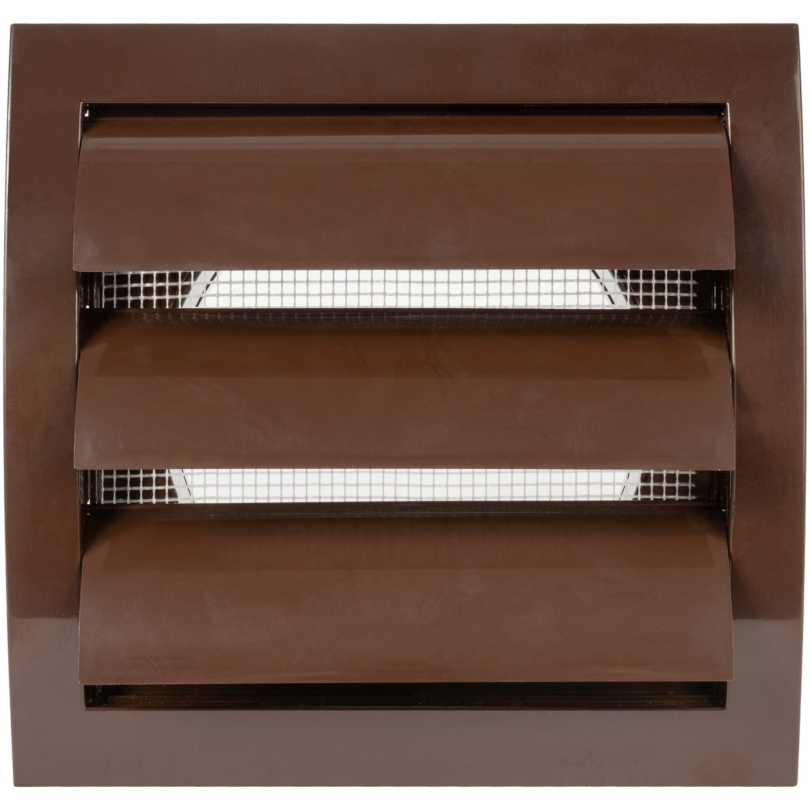 Vent Systems Vent Systems 4'' Inch Brown Air Vent Cover, Dryer Vents and Bathroom Exhaust Vent Pipe, Louvered Outdoor Dryer Vent Cover Opening Flap Vent, Keeps - View 6 of 9