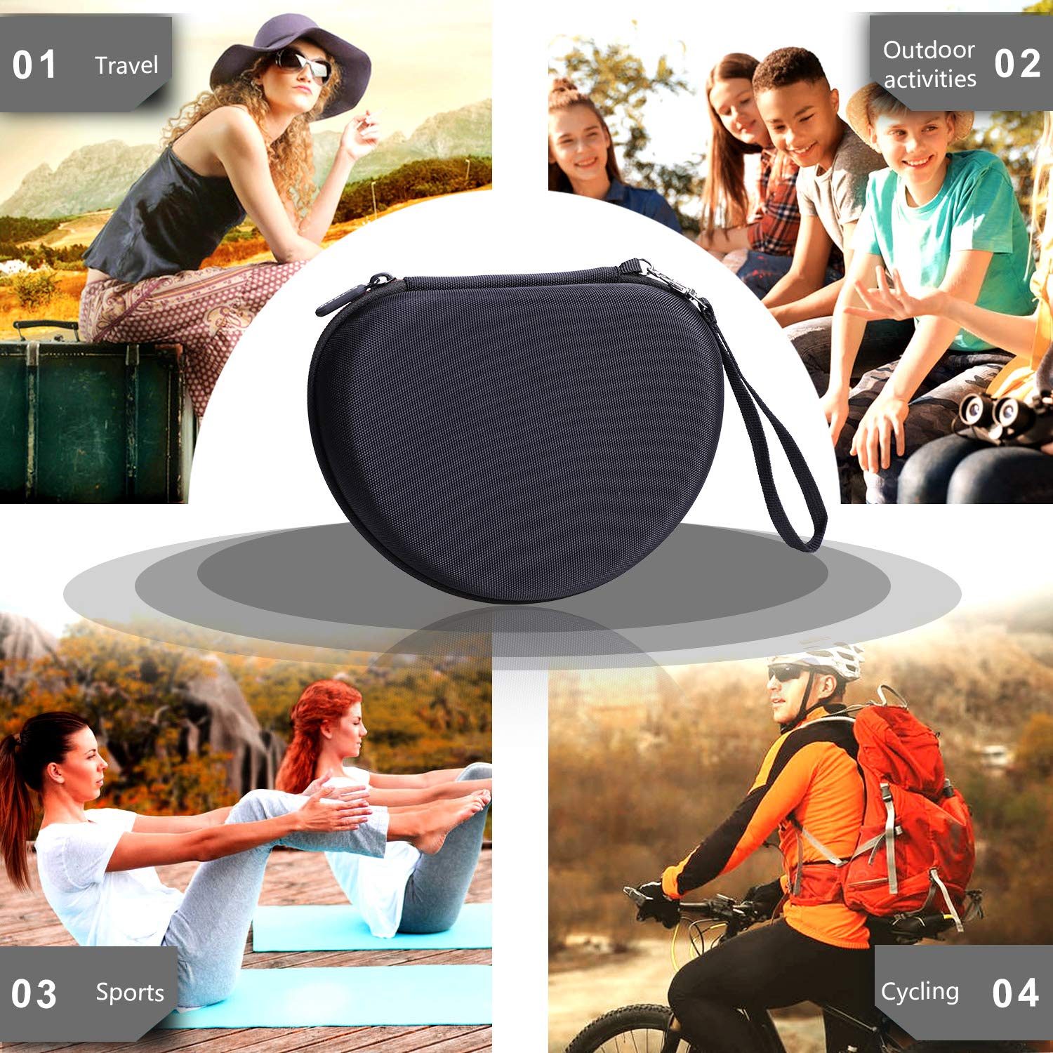 L LTGEM Headphone Case for Sennheiser HD 400S 450BT 350BT 450SE Around Ear Headphones Case Only - View 7 of 7