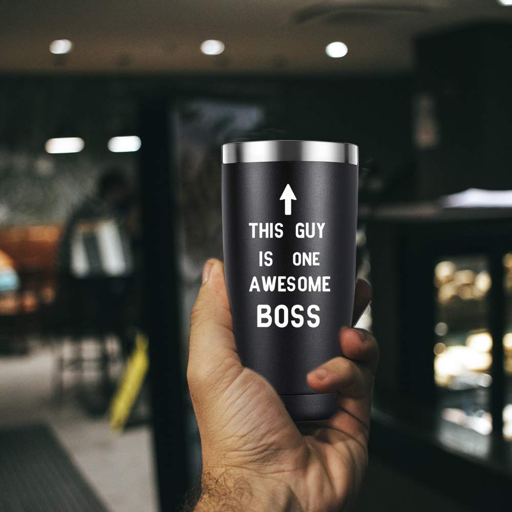 FVBCCY FVBCCY Boss Gifts for Men, Bos Day,Christmas, Birthday Gifts For Bosss,Manager Director Friends Leaving Moving Appreciation Retirement 20oz Stainless - View 5 of 6