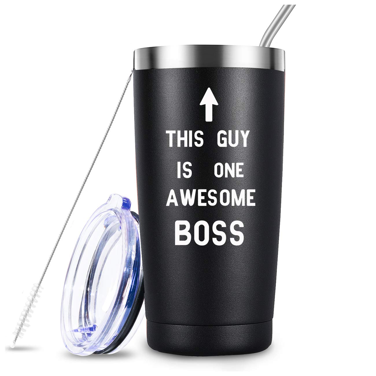 FVBCCY FVBCCY Boss Gifts for Men, Bos Day,Christmas, Birthday Gifts For Bosss,Manager Director Friends Leaving Moving Appreciation Retirement 20oz Stainless