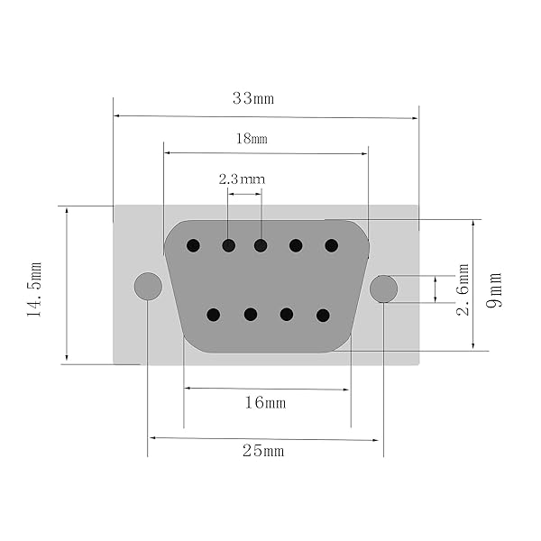 PNGKNYOCN RS232 DB9 9 Pin Male to Female Straight Through Extension Cable 4.5 Feet for Computers Printers Scanners by YOUCHENG - View 6 of 8