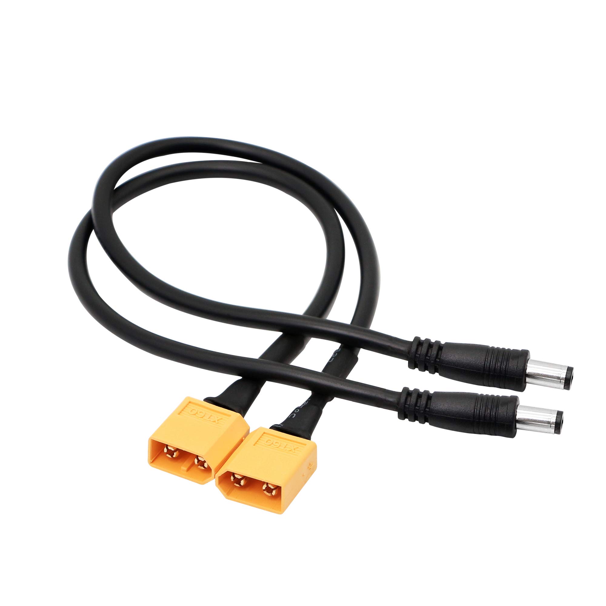 SinLoon SinLoon XT60 Adapter Cable XT60 Charging Cable XT60 Male Bullet Connector to Male DC 5.5mm X 2.5mm Power Cable for Fatshark Skyzone FPV Monitor Power - View 2 of 6