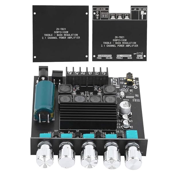 Walfront ZK-TB21 2.1 Channel Bluetooth Digital Amplifier Board - High Power Performance - View 2 of 10