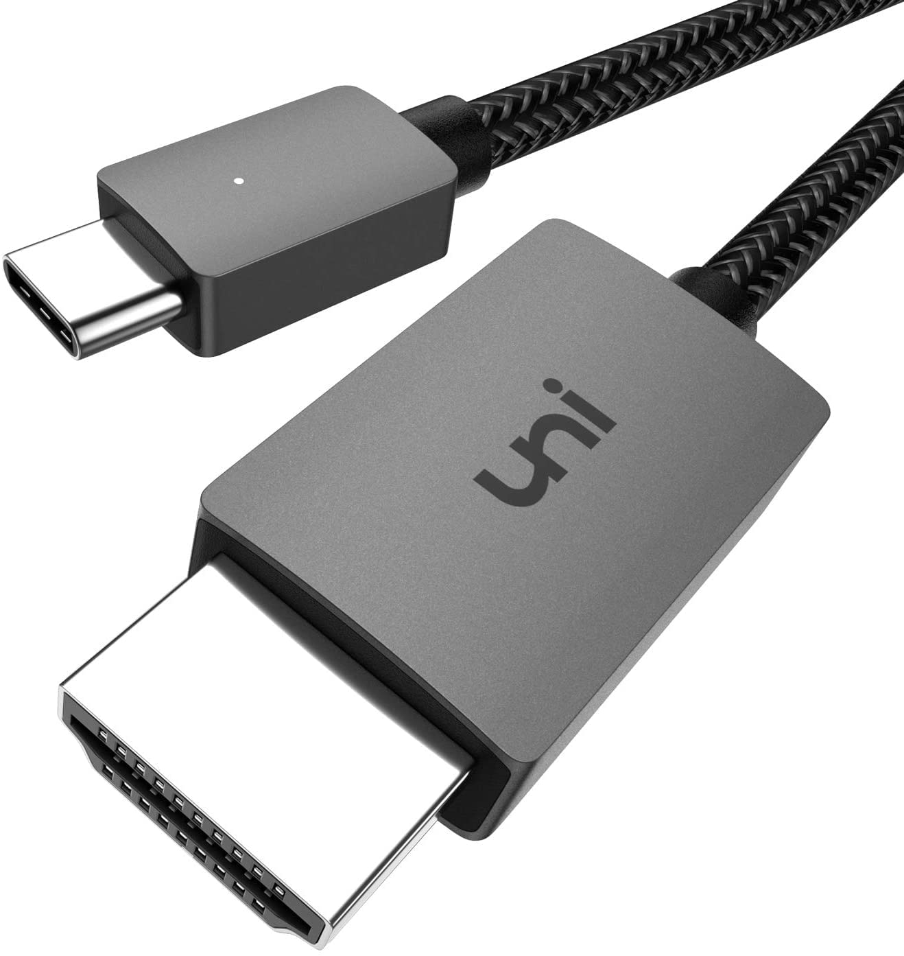uni 3FT USB C to HDMI Cable 4K@30Hz - Thunderbolt 3/4 Compatible for MacBook, iPhone 15 Pro, Galaxy S8-S23 & More