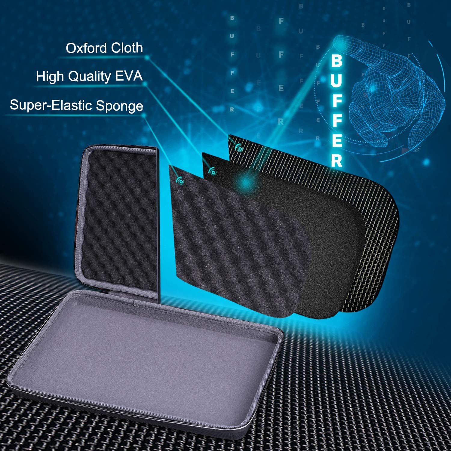 XANAD XANAD Hard Case for AlphaTheta DDJ-FLX2 or Pioneer DJ DDJ-200 Smart or DDJ-200 DDJ-WeGO4-K DDJ-WEGO3 DJ Controller - View 4 of 6