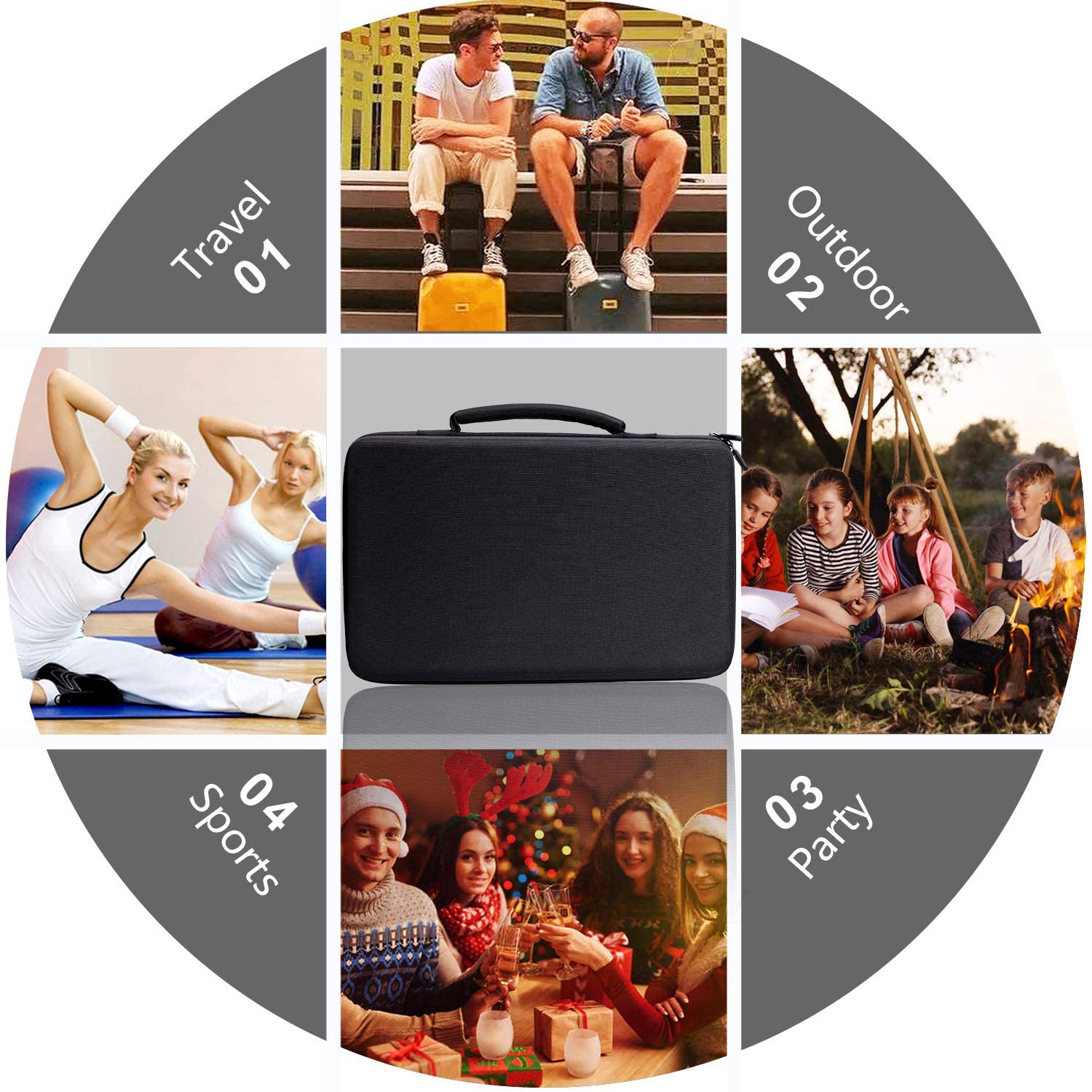 XANAD XANAD Hard Case for AlphaTheta DDJ-FLX2 or Pioneer DJ DDJ-200 Smart or DDJ-200 DDJ-WeGO4-K DDJ-WEGO3 DJ Controller - View 6 of 6