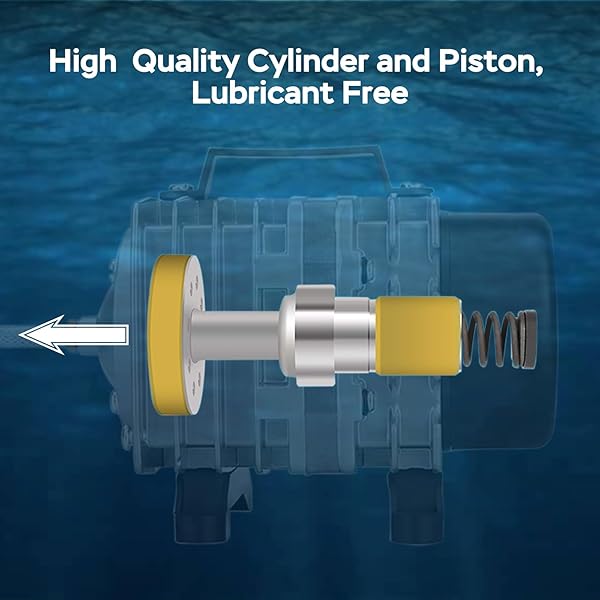 AquaMiracle AquaMiracle Commercial Aquarium Air Pump 58W 1200GPH Fish Tank Bubbler Pond Aerator for Aquariums Ponds Hydroponics - View 4 of 8