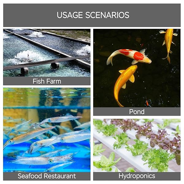 AquaMiracle AquaMiracle Commercial Aquarium Air Pump 58W 1200GPH Fish Tank Bubbler Pond Aerator for Aquariums Ponds Hydroponics - View 8 of 8