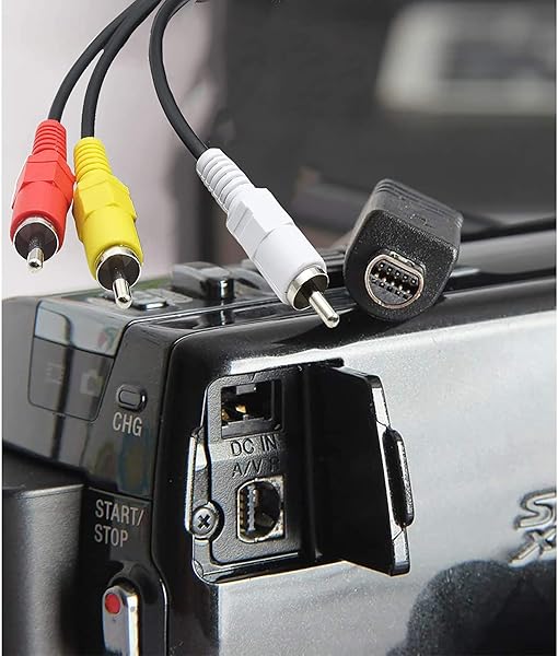 Tobysome Tobysome Replacement Sony AV Cable for Handycam VMC-15FS VMC-30FS 10Pin Audio Video Cord for DCR-SR90 DPP-EX50 HDR-CX7 HDR-FX7 1.2m - View 5 of 9