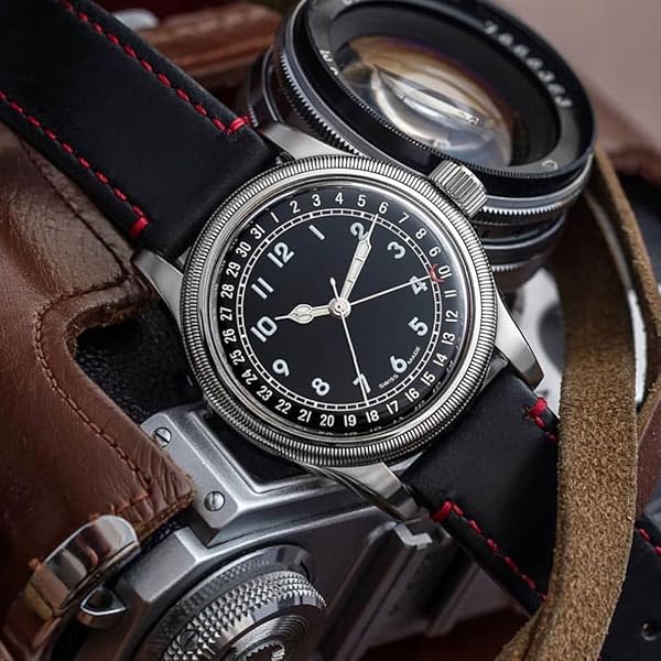 Ritche Ritche Christmas Gift 18mm Classic Genuine Leather Watch Band Quick Release Vintage Strap for Men and Women Perfect for White Elephant Gifts - View 3 of 7