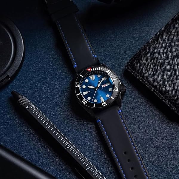 Ritche Ritche Christmas Gift 18mm Classic Genuine Leather Watch Band Quick Release Vintage Strap for Men Women Perfect for White Elephant Gifts - View 3 of 7