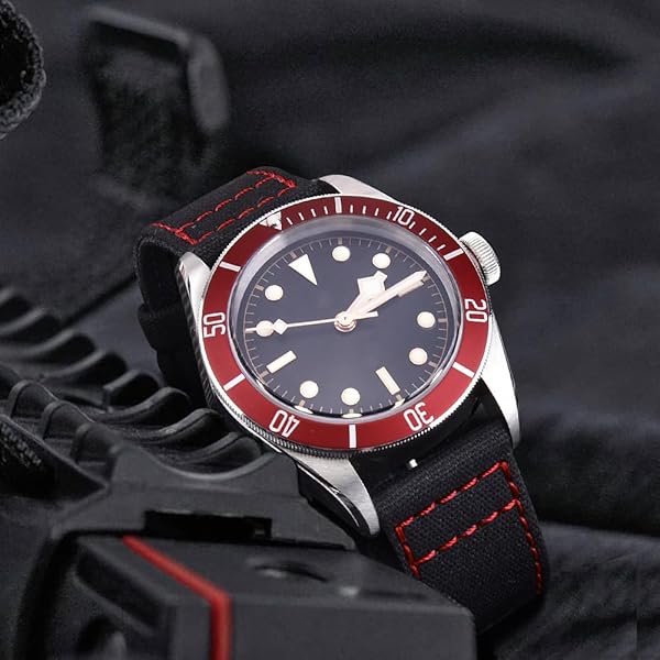 Ritche Ritche Christmas Gift 18mm Vintage Canvas Quick Release Watch Band Replacement Straps for Men and Women Perfect for Stocking Stuffers - View 3 of 8