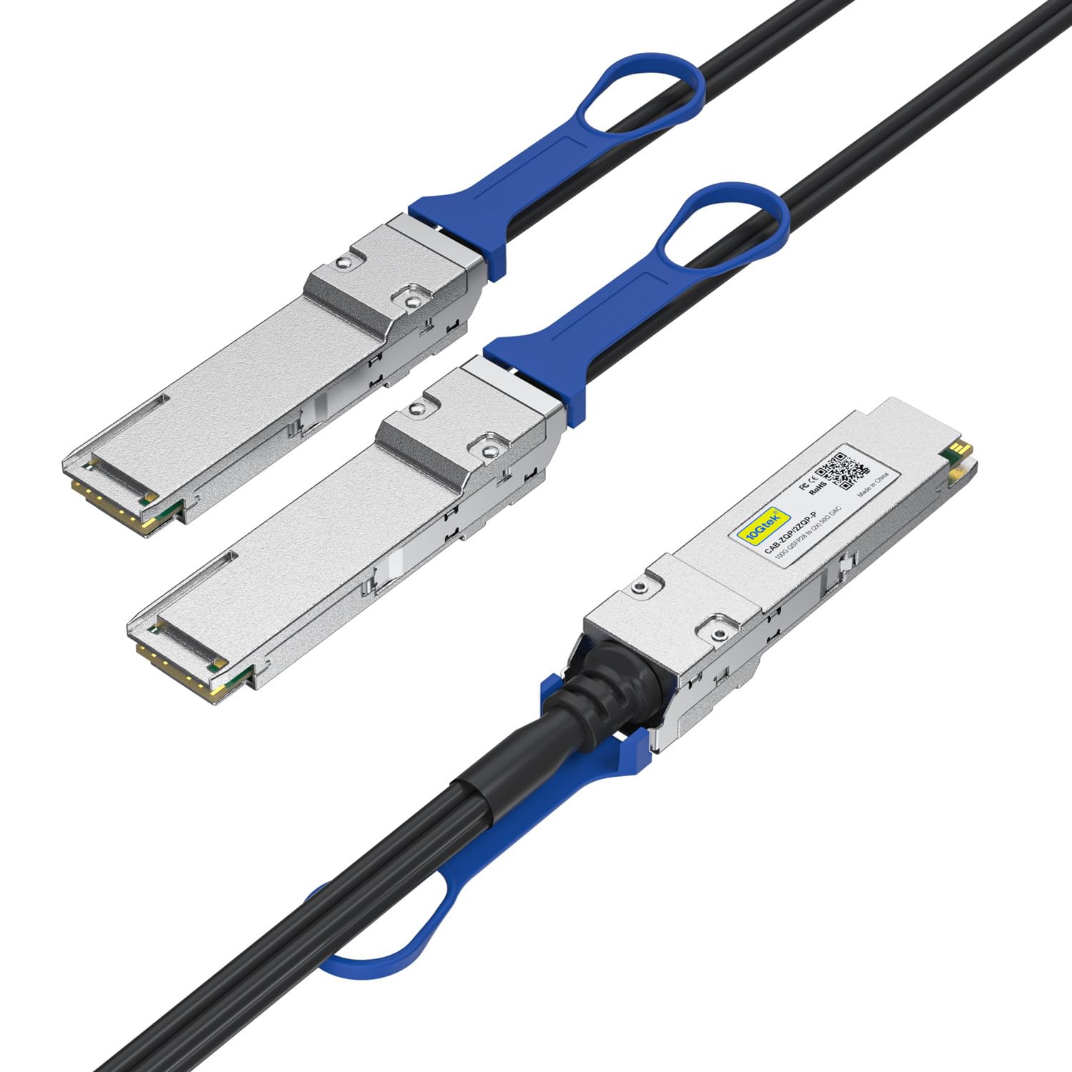 10Gtek Dell Force10 100G DAC-Q28 100GBASE CR4 QSFP28 to QSFP28 Passive Direct Attach Copper Twinax Cable 0.5 Meter 1.64ft - View 9 of 9