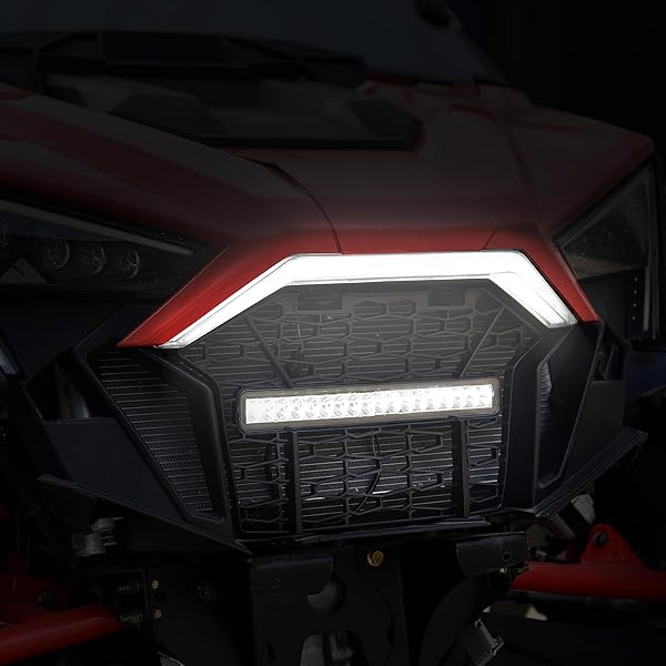 SAUTVS SAUTVS LED Front Accent Light for RZR PRO XP & Turbo (2020-2024) - Upgrade Your Polaris Grill with Signature Style! - View 4 of 8
