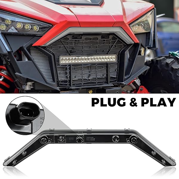 SAUTVS SAUTVS LED Front Accent Light for RZR PRO XP & Turbo (2020-2024) - Upgrade Your Polaris Grill with Signature Style! - View 6 of 8