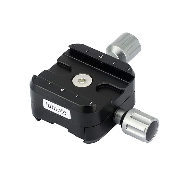 Leftfoto Quick Release Clamp for Arca Swiss RRS Rail Plate Adjustable Double-Sided Nodal Slide Rail Clamp