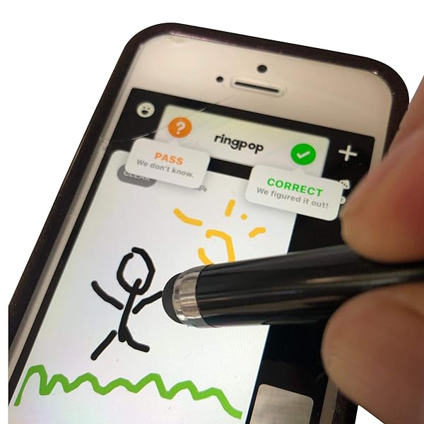 BoxWave BoxWave Stylus Pen for Samsung Galaxy Tab A7 Mini Capacitive Stylus with Keyring Loop Jet Black - View 6 of 7