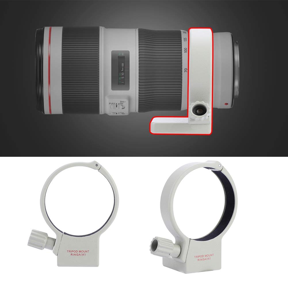 ANGGREK ANGGREK Aluminum Alloy Camera Lens Tripod Mount Collar Ring for 70-200mm F4 F4L USM Fix and Balance Lens Mount Ring - View 2 of 9