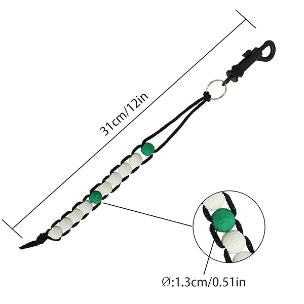 ZRM&E ZRM&E 4pcs Golf Beads Stroke Score Counter Green and White for Accurate Performance Tracking on Golf Course - View 3 of 6