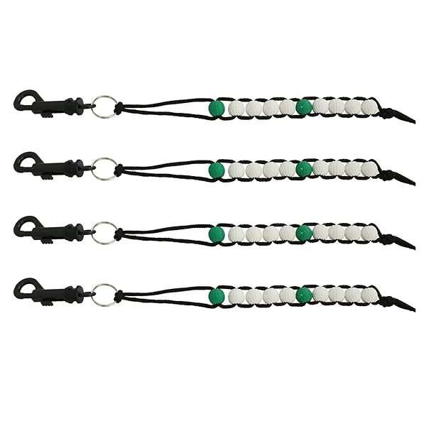 ZRM&E ZRM&E 4pcs Golf Beads Stroke Score Counter Green and White for Accurate Performance Tracking on Golf Course - View 2 of 6