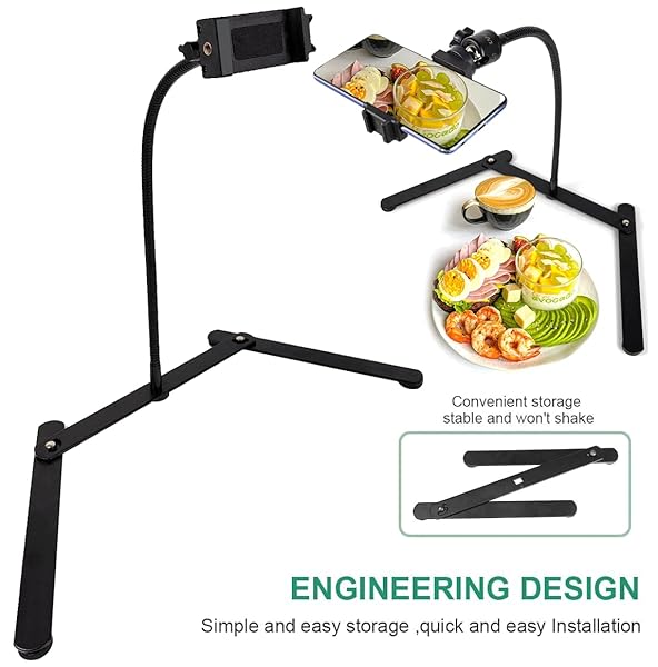 KAVAVO KAVAVO Adjustable Gooseneck Cellphone Holder for Live Streaming Online Teaching and Crafting Demo Recording - View 6 of 10
