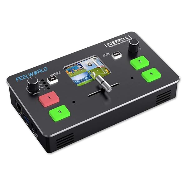 FEELWORLD FEELWORLD LIVE PRO L1: 4 HDMI Inputs Multicamera Switcher for Live Streaming & Production