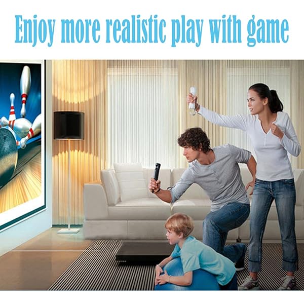 Tevodo Wii Remote Controller 2 Pack Upgrade Wireless Controllers for Wii and Wii U Console Pink and Blue - View 7 of 8