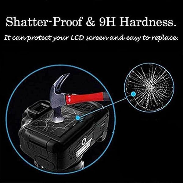 PCTC PCTC Z8 Screen Protector for Nikon Z Series 3 Pack 0.3mm 9H Tempered Glass LCD Protector with Hot Shoe Cap Cover - View 3 of 8