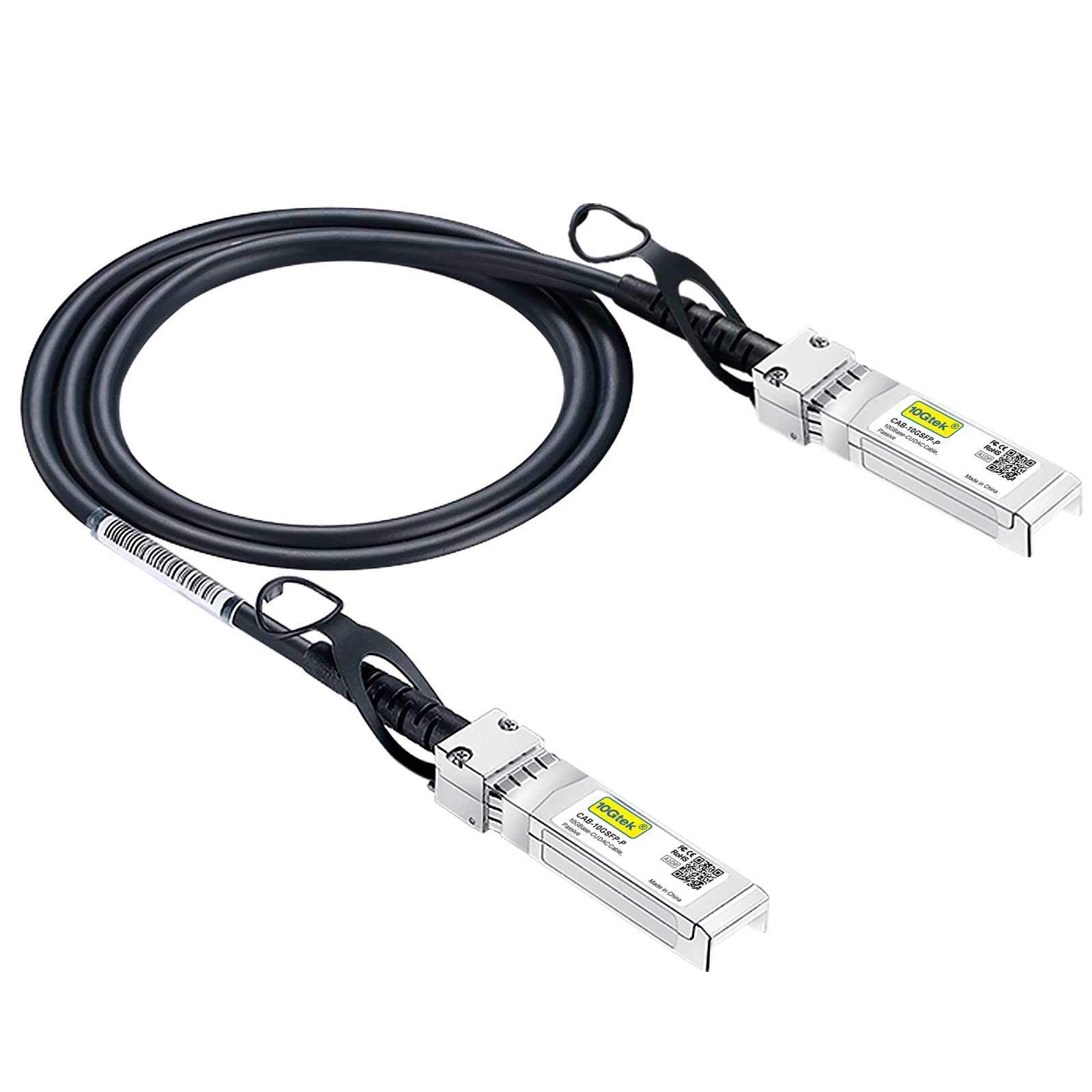 10Gtek SFP+ DAC Twinax Cable Passive 0.5 Meter Compatible with Mikrotik S+DA0000.5 High Speed Data Transfer