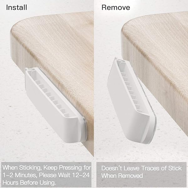 pzoz Pzoz Cable Clips 3 Pack Cord Organizer for Home Office Desk Phone Car Self Adhesive Cable Management White - View 6 of 7