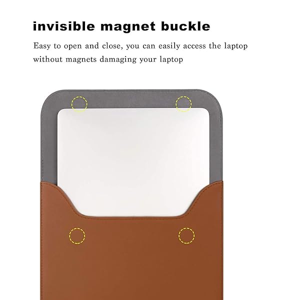 MOSISO MOSISO 13 Inch Laptop Case Sleeve for MacBook Air Pro M1 M2 Faux Suede Leather with Small Bag Brown - View 3 of 8