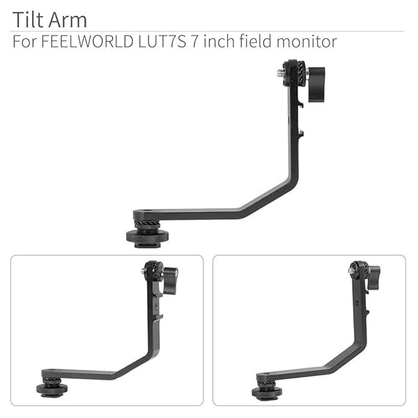 FEELWORLD Tilt Arm for FEELWORLD LUT7 LUT7S 7 Inch 4K HDMI On Camera Field Monitor Mount for DSLR Stabilizer Gimbal Crane Rig - View 5 of 8