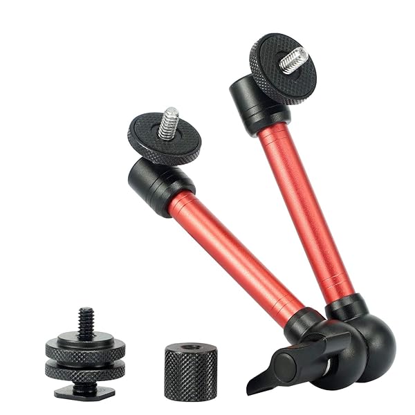 Leftfoto "11" Adjustable Camera Magic Arm Stand for LED Lights, Sports Cameras & Vlog Use - Robust Articulating Friction Design" - View 3 of 6