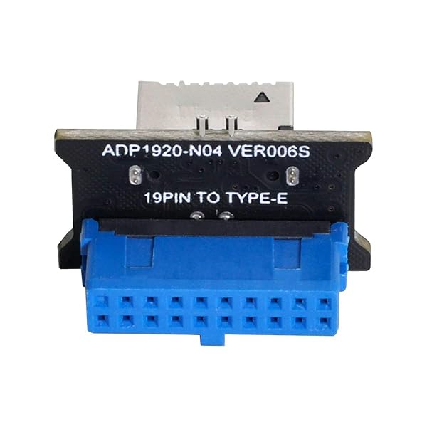 Chenyang Motherboard 19/20Pin to USB 31 Type E Front Panel Vertical Socket Converter Adapter