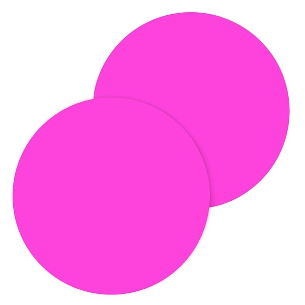 ONE250 12 Inch Silicone Microwave Multi-Mat Non Stick Heat Resistant Oven Trivet Mat 2 Pack Hot Pink