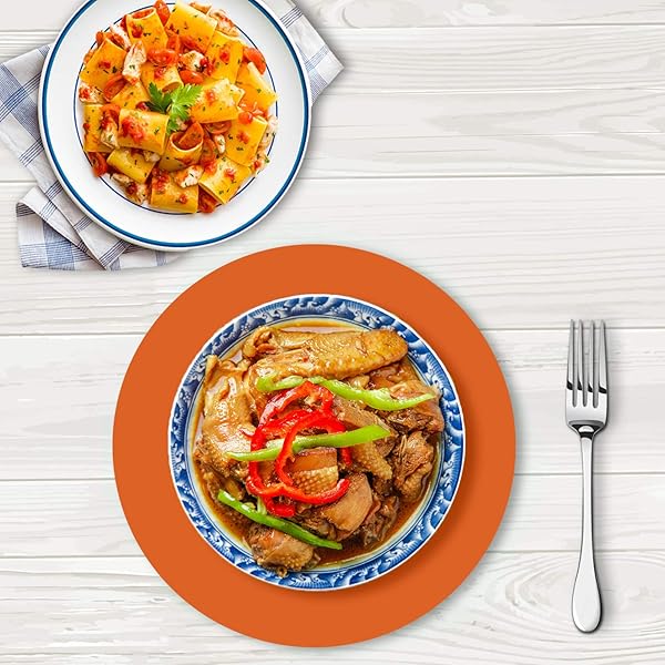 ONE250 12 Inch Silicone Microwave Multi-Mat Non Stick Heat Resistant Oven Trivet Mat 2 Pack Brown - View 7 of 8