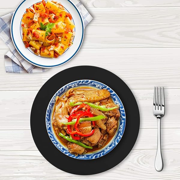 ONE250 ONE250 12 Inch Silicone Microwave Multi Mat Non Stick Heat Resistant Oven Trivet Mat 2 Pack Orange - View 8 of 8