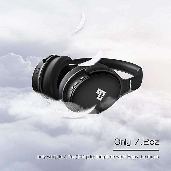 INFURTURE INFURTURE H1 Wireless Noise Cancelling Headphones: Deep Bass, 40H Playtime & Comfort - View 9 of 10